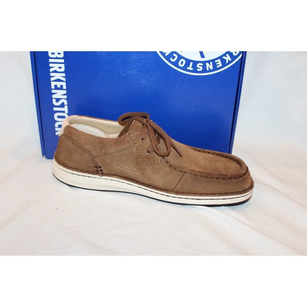 Birkenstock Men's Pasadena Suede Leather Loafers NEW Dark Tea EU 42 Regular $175
